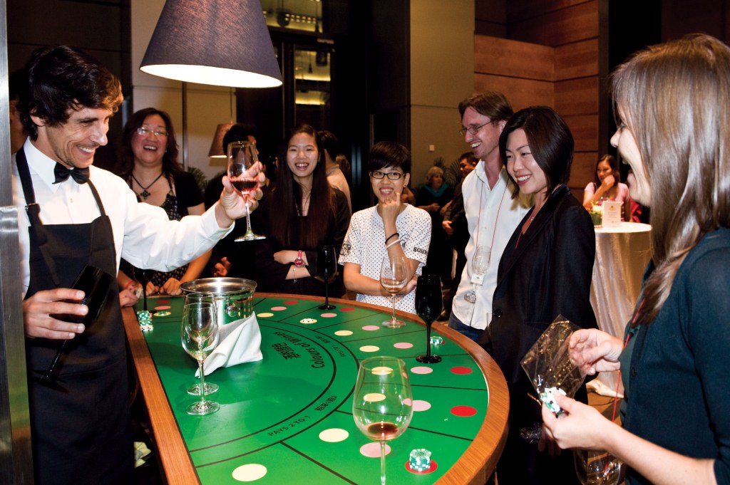 casino themed event wine and gourmet